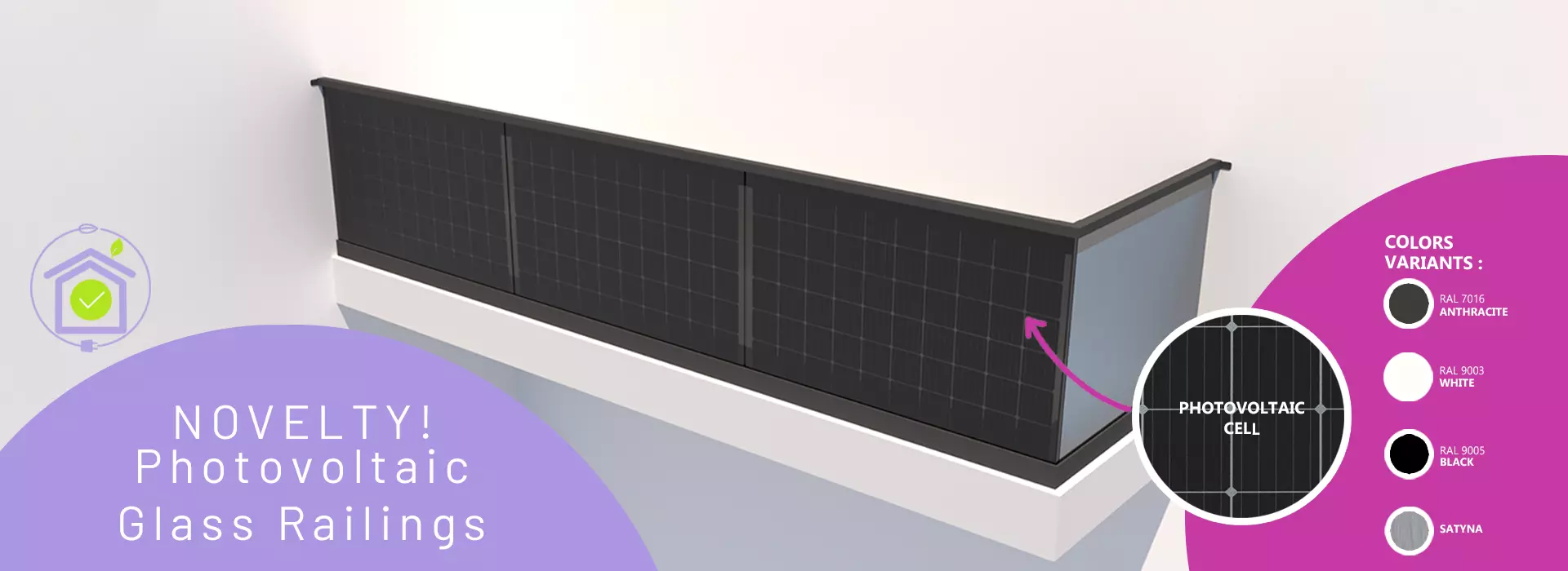 banner rapdach photovoltaic balustrade